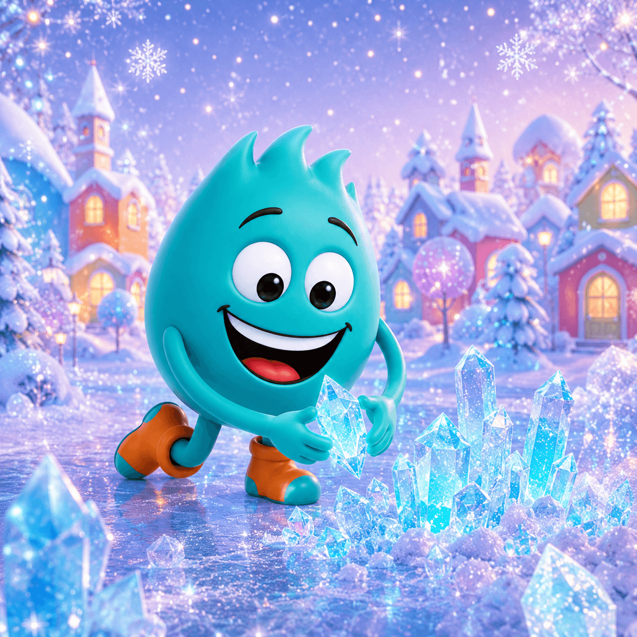 Pikopye on an icy scavenger hunt for ice crystals