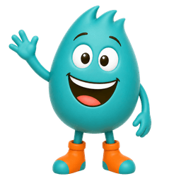 Piko the mascot waving